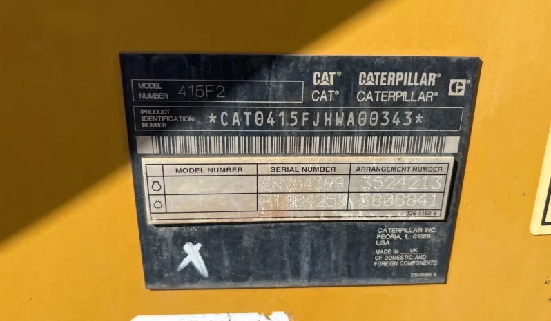 
								2016 Caterpillar 415F2 Backhoe Loader full									