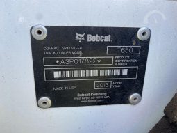 
										2013 Bobcat T650 Compact Track Loader full									