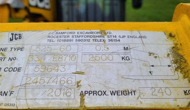 
								2016 JCB 525-60 Telehandler enclosed full									